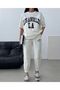 Women's Los Angeles La Printed Combed Cotton Short Sleeve Tracksuit Set