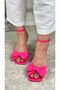 Fuchsia Daily Evening Dress - Thin Heel, Blunt Toe and Ankle Tied Serrated Sole 7065 - 3