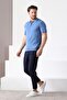 A.avacı Polo Collar Zippered 100% Cotton Men's Knitwear T-shirt - 2