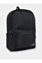 Solid Front Zip Detail Backpack