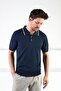 A.Laci Buttoned Polo Neck 100% Cotton Men's Knitwear T-Shirt - 3