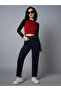 Yüksek Bel Düz Mom Fit Kot Pantolon - 5