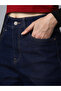 Yüksek Bel Düz Mom Fit Kot Pantolon - 4