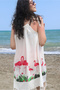 Women's Cream Loose Pareo - 3
