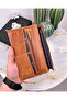 With Phone Compartment - Genuine Leather - Magnetic - Multi-Compartment - Wallet and Card Holder Tumbled Leather 2047 - 3