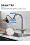 Kitchen Sink Faucet with Waterfall New Design Digital LED Fountain Anthracite Gray - 2
