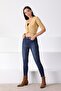 Women's Brown V-Neck Two Button Knitwear Bustier - 3