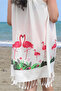 Women's Cream Loose Pareo - 5