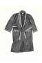 Limira 2-Piece Set Anthracite Cotton 1 Bathrobe L-XL 1 Bridal Towel 50x90 2234 - 3
