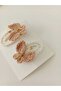 Trendy Hair Accessory 100% Cotton Butterfly 2- Snap Button Hair Clip Set - 2