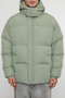 Erkek Haki Oversize Fit Kapüşonlu Taslan Kışlık Şişme Mont TMNAW25MO00005 - 4