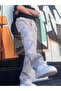 Men's Baggy Fit Side and Back Pocket Loose Pants - 5