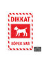 U1133 - Caution Dog Dekota Warning Sign (20X30Cm)