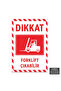 U1022 - Forklift Exitable Dekota Warning Sign (20X30Cm)