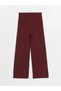 Elastic Waist Straight Wide Leg Women's Trousers (S4) - 7