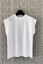 Gladiator White Sports T-Shirt and Blue Sports Shorts - Crew Neck, Zero Sleeve - 2