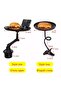 Car Tray Table Drink Holder Folding Adjustable Clamp with Phone Holder Slot Food Table - 2