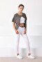 Women's Mink Round Neck Single Button Knitwear Cardigan - 3