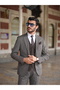 Men's Combination Suit Swallow Collar Italian Cut Slim Fit Jacket Vest Pants - 7