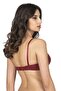 Women's Burgundy Supported Padded Ears Bra 1109 - 2