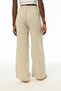 Women's Linen Pants with Elastic Waist, Loose Legs, and Stone Embroidery on the Front - 3