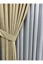 Ada Fonluk Light Beige Single Panel 1/3 Dense Pleat - 5