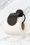 Stainless Black Long Towel Holder - Narrow Cover Toilet Napkin Holder Set of 2 - 6