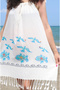 Women's Cream Loose Pareo - 8