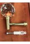 Curtain Hanger Curtain Fastening Apparatus Glass Renso Gold - 3