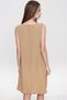 Mink Loose Sleeveless Midi Dress - A-Line, Short Zero Sleeve, Summer2887180 - 4