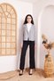 Women's Gray Self-Textured Soft Seasonal Cardigan - Jacket2975230