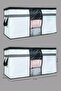 2 Pieces - Window Pillow Quilt Scrap 75 X 40 X 40 Cm - 2