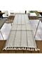 Cotton Shawl Motif Lace Knit Runner 35x150 - 4