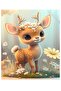 Cute Deer 1 Piece A4 Edible Ornament Pastry Cookie Sugar Dough Paper Print - 2