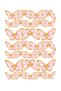 Pink Butterflies in Gold Color A4 Edible Ornament Pastry Cookie Sugar Dough Paper Print - 3