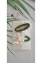 Loves Me - Loves Me Not Daisy Niche Hair Accessory 100% Cotton Handmade 2- Snap Button Hair Clip - 4