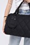 Trend Black Diamond Patterned Shoulder Bag Women's Bag Parachute Bag - 4