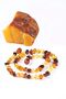 Multicolor Amber Baby Teething Necklace, Gift Necklace for Babies