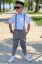 Cotton Shirt, Lycra Gabardine Trousers, Bow Tie Included - Boy's Suit - 6