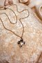 Steel Chain Necklace Black Clover Design Gold Gold Color Women's 316L Stainless - 3