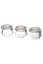 Glass Jars with Lids 3 Pieces 13 Cl Corken Jars Set of 3 - 4