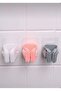 4 Pieces Practical Adhesive Wall Mounted Mop Mop Holder - Mop Vacuum and Cleaning Brush
