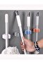 4 Pieces Practical Adhesive Wall Mounted Mop Mop Holder - Mop Vacuum and Cleaning Brush - 2
