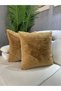 Plush Rabbit Throw Pillow Cover Square - Milk Coffee (1 Piece) - 2