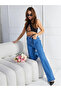 BUCHA JEANS LONG LENGTH HIGH WAIST STRAIGHT FIT JEAN PALAZZO - 4