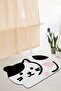 Digital Printed Non-Slip Base Cute Kitten Bath Mat Double Toilet Set (40x60) (60x100)-p20 - 3