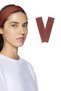 Hair Band 2-Piece Sports Women Men Cotton Fitness Tennis Makeup Yoga Sweatband Set Brown
