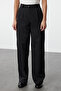 Black High Waist Wide Leg Striped Woven Pants Twoss22Pl0100 - 3