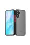 Galaxy A14 Compatible Frosted Design Case with Silicone Matte Surface on the Edges - 2