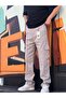 Men's Baggy Fit Side and Back Pocket Loose Pants - 3